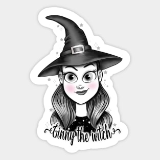 Ginny the witch Sticker